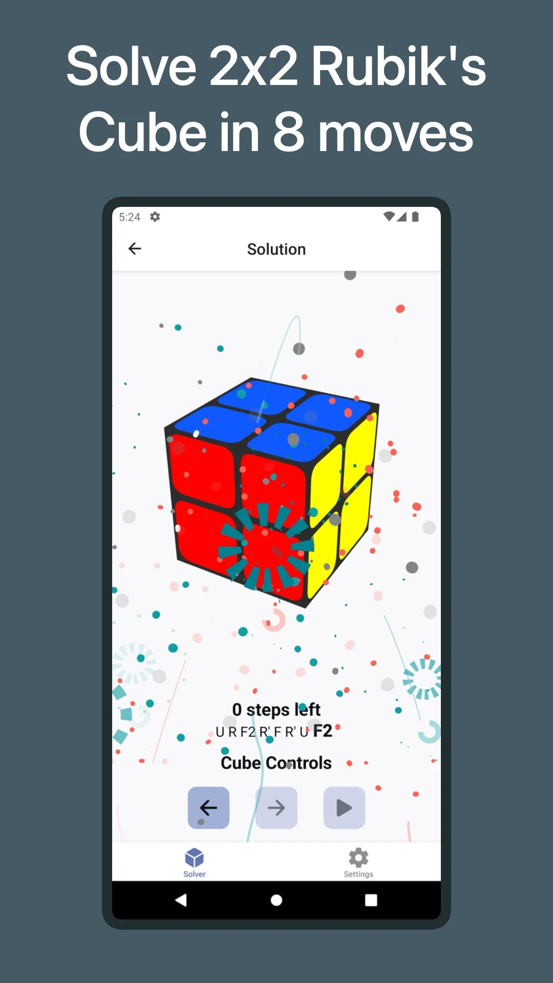 Rubix Cube Solver 2x2 3x3 screenshot